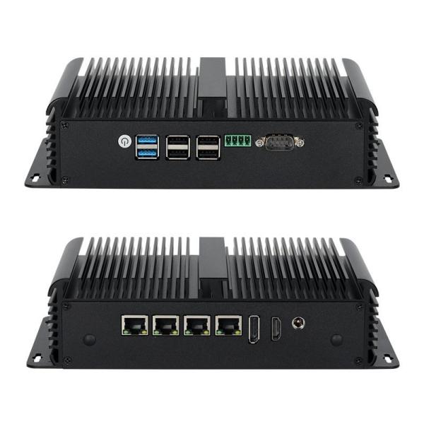 Procesador Intel N100 con cuatro LAN Dual COM y seis USB Mini PC industrial