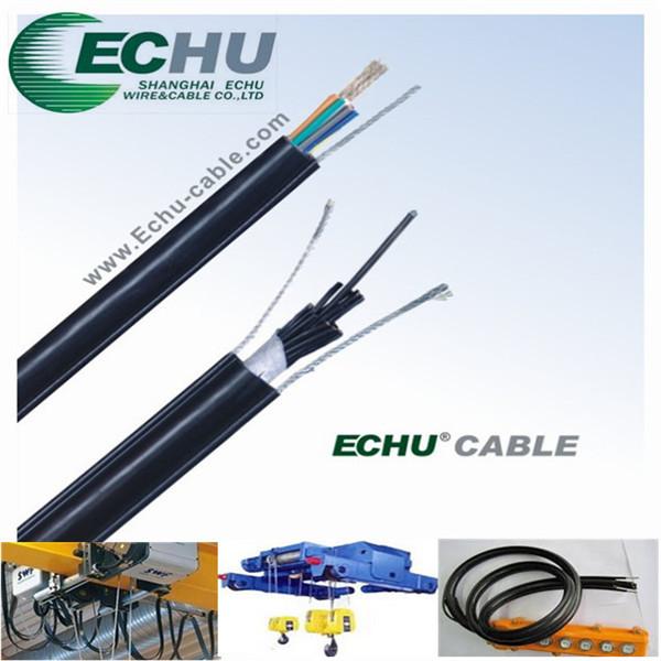 Flexible Round Traveling Control Cable for cranes or other appliances RVV(1G) 4Cx1.5SQMM in black colr