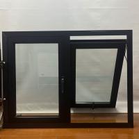 Waterproof Weatherproof Aluminium Slat Window Awning Black Aluminum Frame Awning Windows