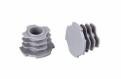 Industrial Workbench Plastic Cap Aluminum Pipe Fitting AL-26 For OD 28mm
