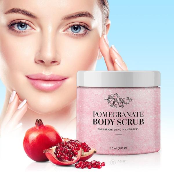 Exfoliating Skin Care Body Scrub , Pomegranate Brightening Body Scrub Anti Aging