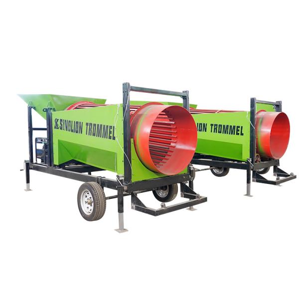 500*500*550mm Carbon Steel Rotary Drum Trommel Screen Machine for Vibrated Firewood