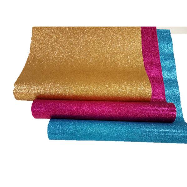 Shiny Glitter Fabric Wallpaper , Bed Room Textured Glitter Wallpaper