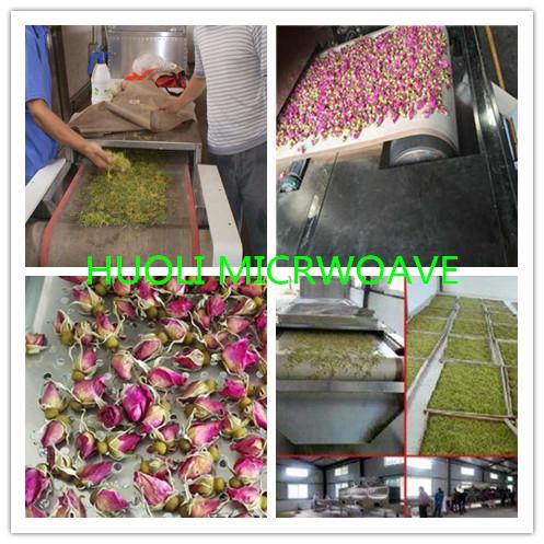 Plant Herb Flower Dryer Machine / Industrial Microwave Drying Equipment