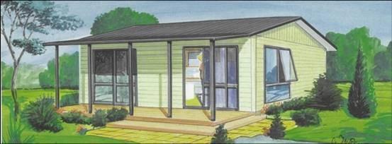 Kits préfabriqués en acier de Chambre de mesure légère faite sur commande - deux chambres à coucher, GFA 70msq