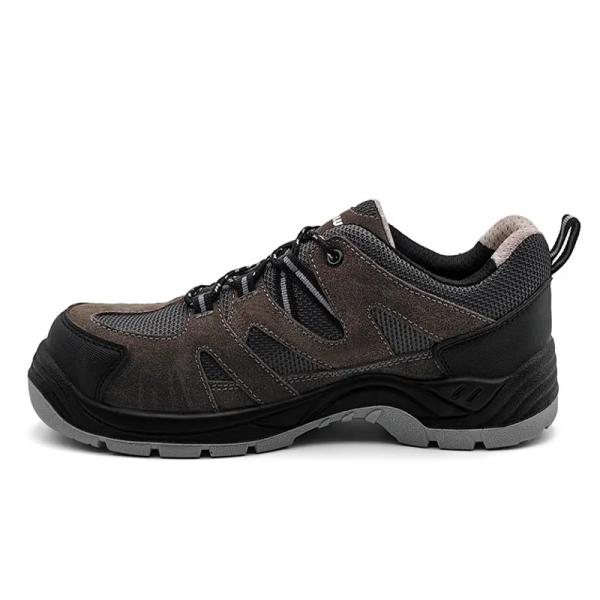Chaussures de travail en maille respirante en cuir suède anti-ponture hommes chaussures de sport