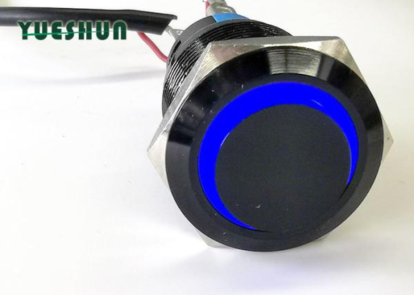 Metal Push Button Switch LED Illuminated , Car LED Push Button On Off Switch