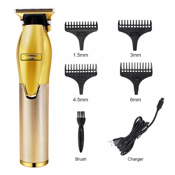 Waterproof T Blade Cordless Hair Trimmer Rechargeable Zero Gapped 50-60Hz