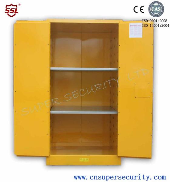 2 Door Vented Laboratory Locking Metal Flammable Storage Cabinet For Liquid Chemical