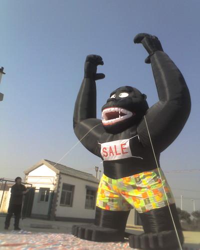 Inflatable advertising gorilla / inflatable advertising monkey / inflatable promotion