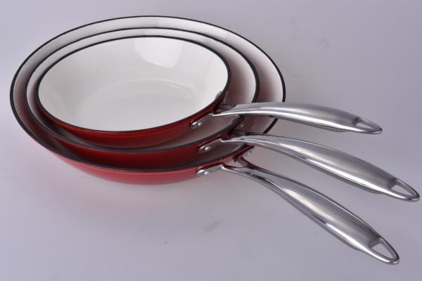Enamel light cast iron Frying Pan