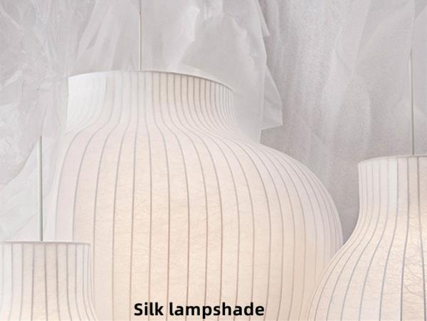 Modern Chinese Style Silk Led Ceiling Chandelier For Living Room Bedroom paper pendant light(WH-AP-569)