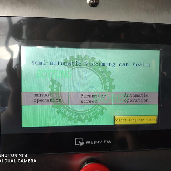 Auto Powder Milk Vacuum Sealer / Seamer For Cans Filling Machine