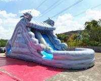 Associação de Plato Commercial Inflatable Slide With do parque da água