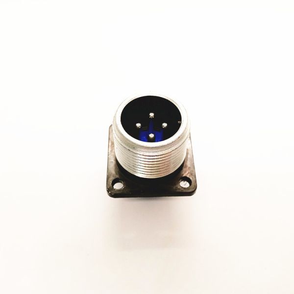 P20J6A Industrial Circular Connector 4 Pins with 1500V Withstand Voltage and Aluminum Alloy Body for Industrial Control & Broadcast