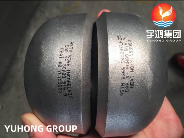ASTM B366 Bouchon à souder bout à bout en Inconel 625, UNS N06625 / DIN 2.4856 Raccord en alliage de nickel, dans l'industrie chimique