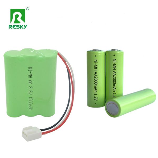 OEM Factory Ni-Mh AA 3.6V 1500mAh 500cycles Rechargeable Battery Pack for Remote Control Devices