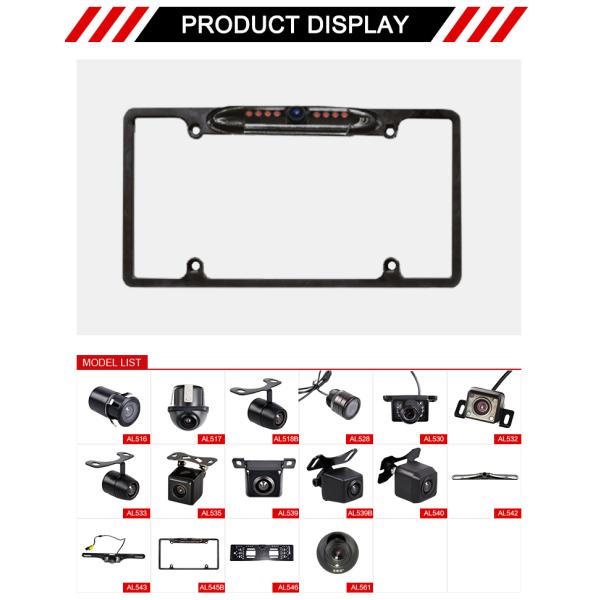 Waterproof USA License Plate Camera With LED Light Outside
