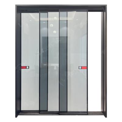 Interior Modern Bathroom Aluminum Frame Sliding Door Glass Pocket System