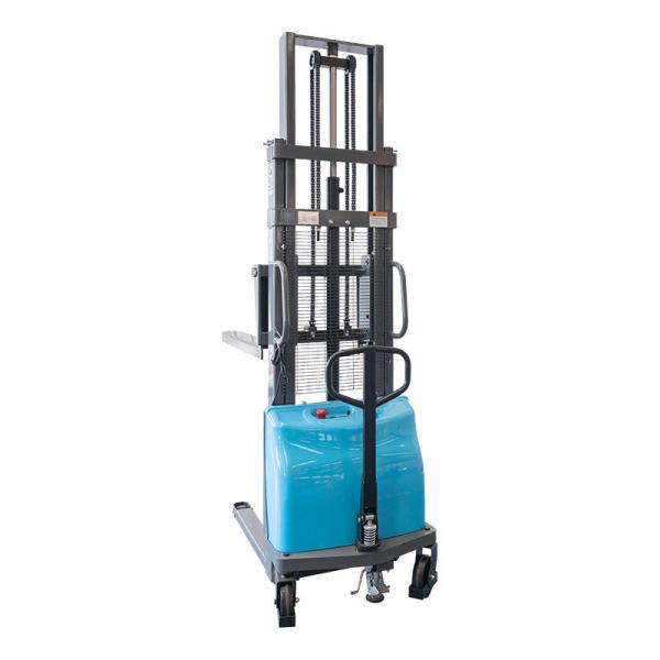                  Standing-Drive Pallet Lifter Longer Use Time Stronger Lifting Ability Electric Fork Lift Full Electric Stacker             