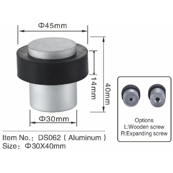 Acier inoxydable solide de porte d'arrêt de surface plane magnétique au plancher de support
