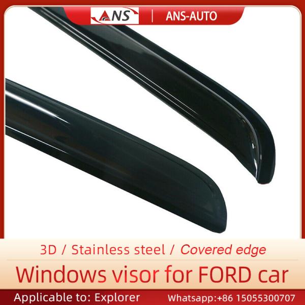 Sleek Smoke Window Visor ISO9001 Ford Explorer Rain Guards