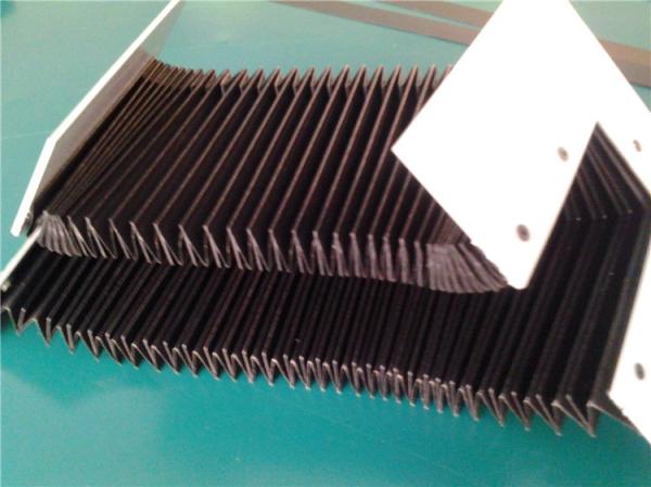 Heat-sealed &folded bellows fabric +PVC for any kind of machine dust covers