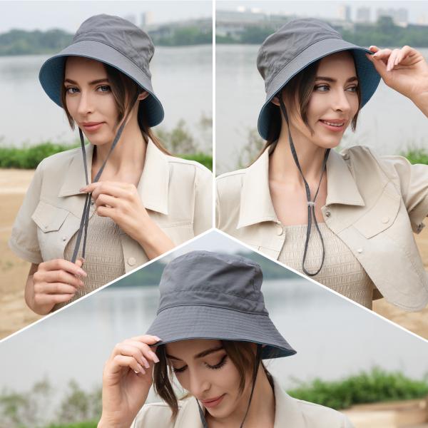 Возвратимые рыбацкие букетные шляпы рыбацкая шляпа с подбородком UPF 50+