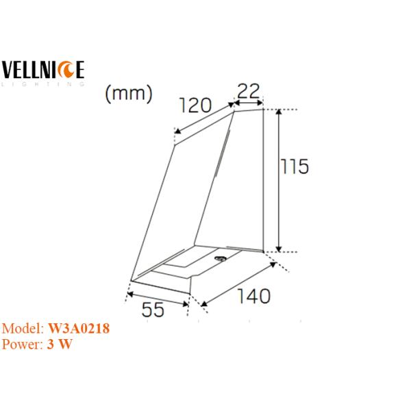 IP65 Waterproof Black / White Outdoor LED Wall Lights For Hotel , Garden Decoration
