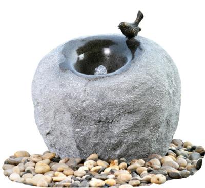 Cement Material Modern Outdoor Fountains , Rock Color Stone Garden Fountains