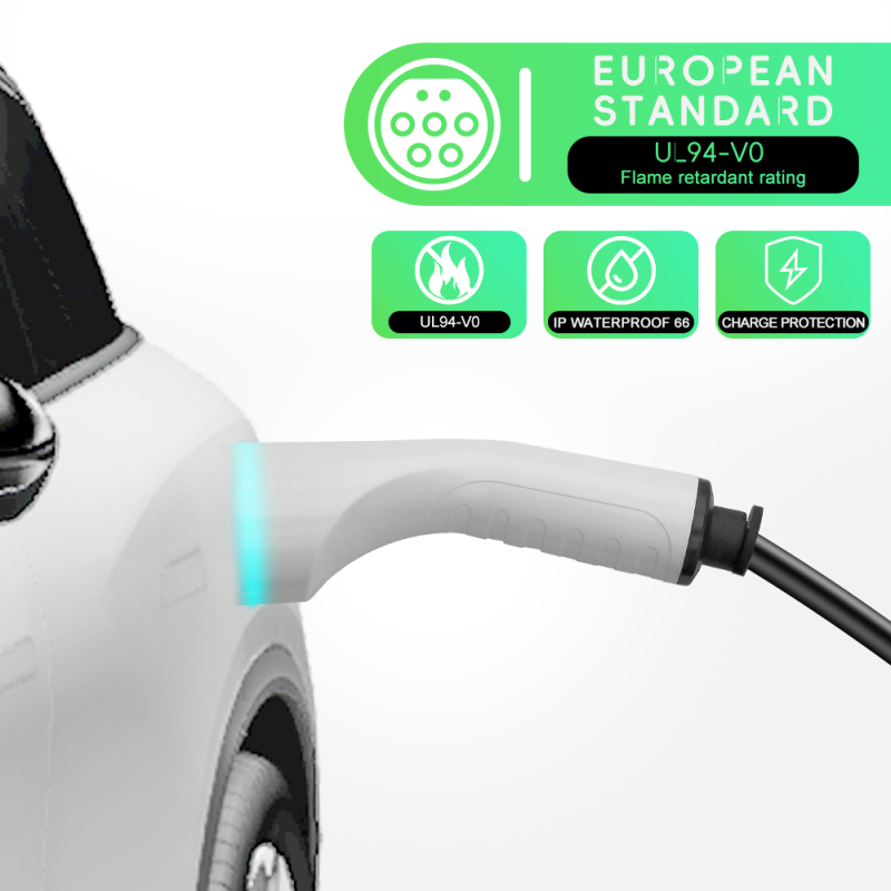 E-mingze Type 2 7kw/32A Mode 2 Fast Charging Portable Charger For Ev Cars
