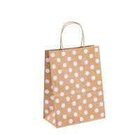 Flexo que imprime o saco de papel reciclado de Brown com Logo Printed feito sob encomenda