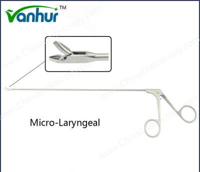 ISO13485 Certificado E.N.T Instrumentos de laringoscopia Micro-laringeal Cabeça triangular