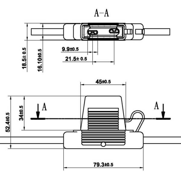 Датчик 6 патрона предохранителя макси стиля встроенный 8 10