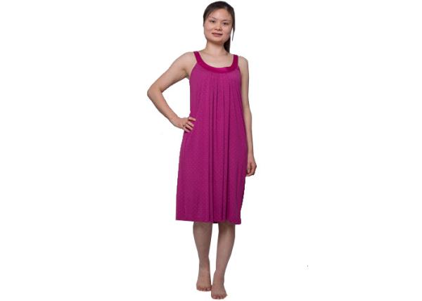 Soft Viscose Jersey Pyjamas Womens Summer Nightwear , Sleeveless Ladies Night Dress