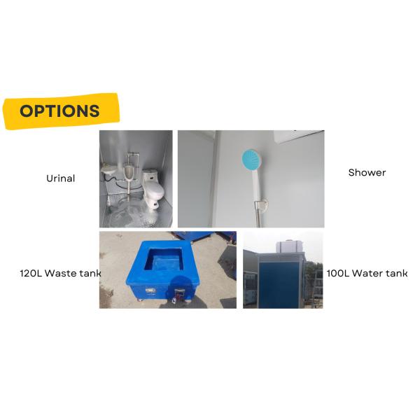 Портативный туалет из стальной панели 50 мм