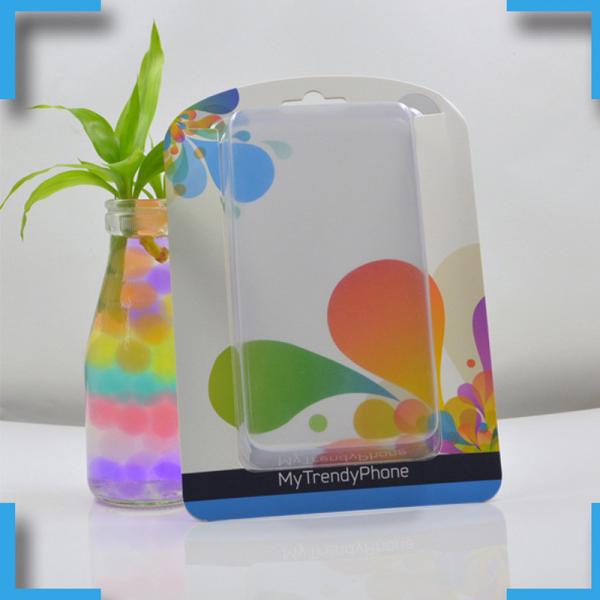Custom Blister PET Transparent Plastic Packaging With Adhesive And Paper