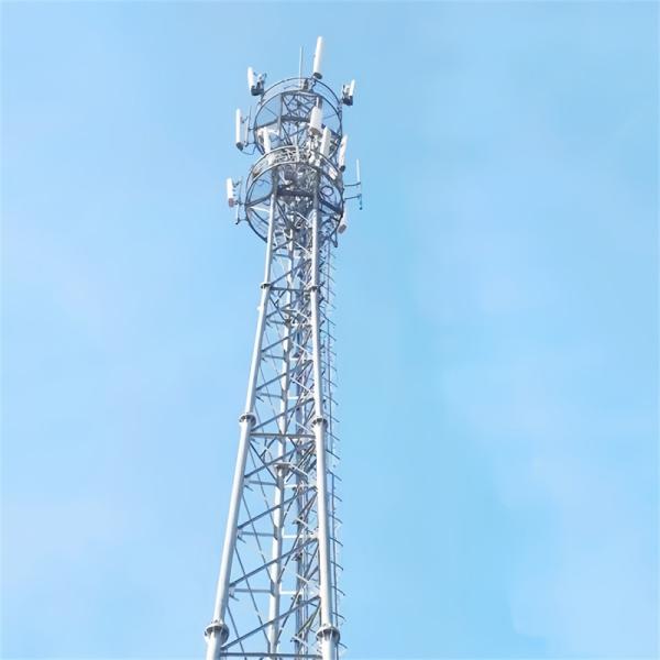 3 Leg Galvanized Tubular Antenna Tower Wifi Signal Bts Televisions Cell Phone Radio Gsm Communication Steel Tower