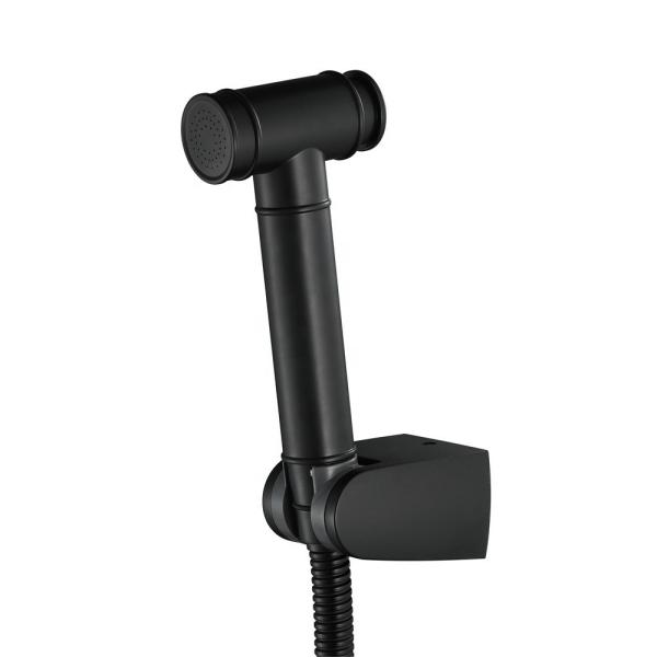 Lizhen 2024 70g Bathroom Bidet Nozzle Set Black Spray Gun Set for Bathroom Cleaning