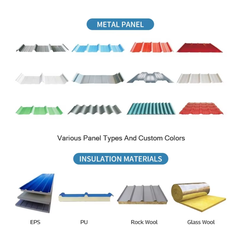 Modern Industrial Workshop Metal Building Quick-Erect Large Span Prefabricated Steel Structure Fast Assembly Outdoor Warehouse