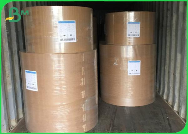Rolo enorme de papel de embalagem de produto comestível 120gsm Brown para sacos de papel