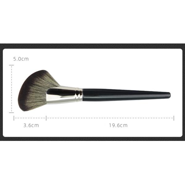 Изготовленный на заказ макияж порошка контура стороны метки частного назначения чистит мягкие синтетические волосы щеткой с деревянной ручкой