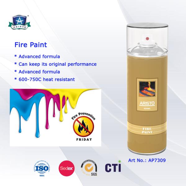 High Temperature Resistant Aerosol Spray Paint 400ml Fire Paint