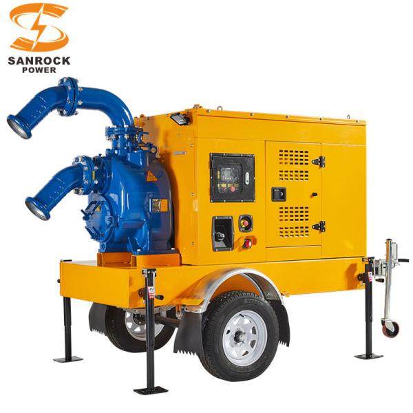 Silencio de la bomba de riego de auto-priming remolque de la bomba de agua de fácil movimiento de auto-imbición