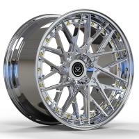O ajuste para bordas feitas sob encomenda polonesas da liga 2-PC de Mercedes Benz S550 5x112 desconcertou 20 e 21