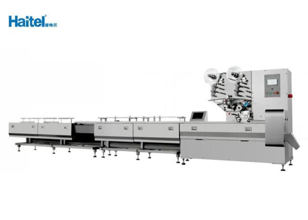 Horizontal Flow Automatic Chocolate Packing Machine Servo Motor Low Noise