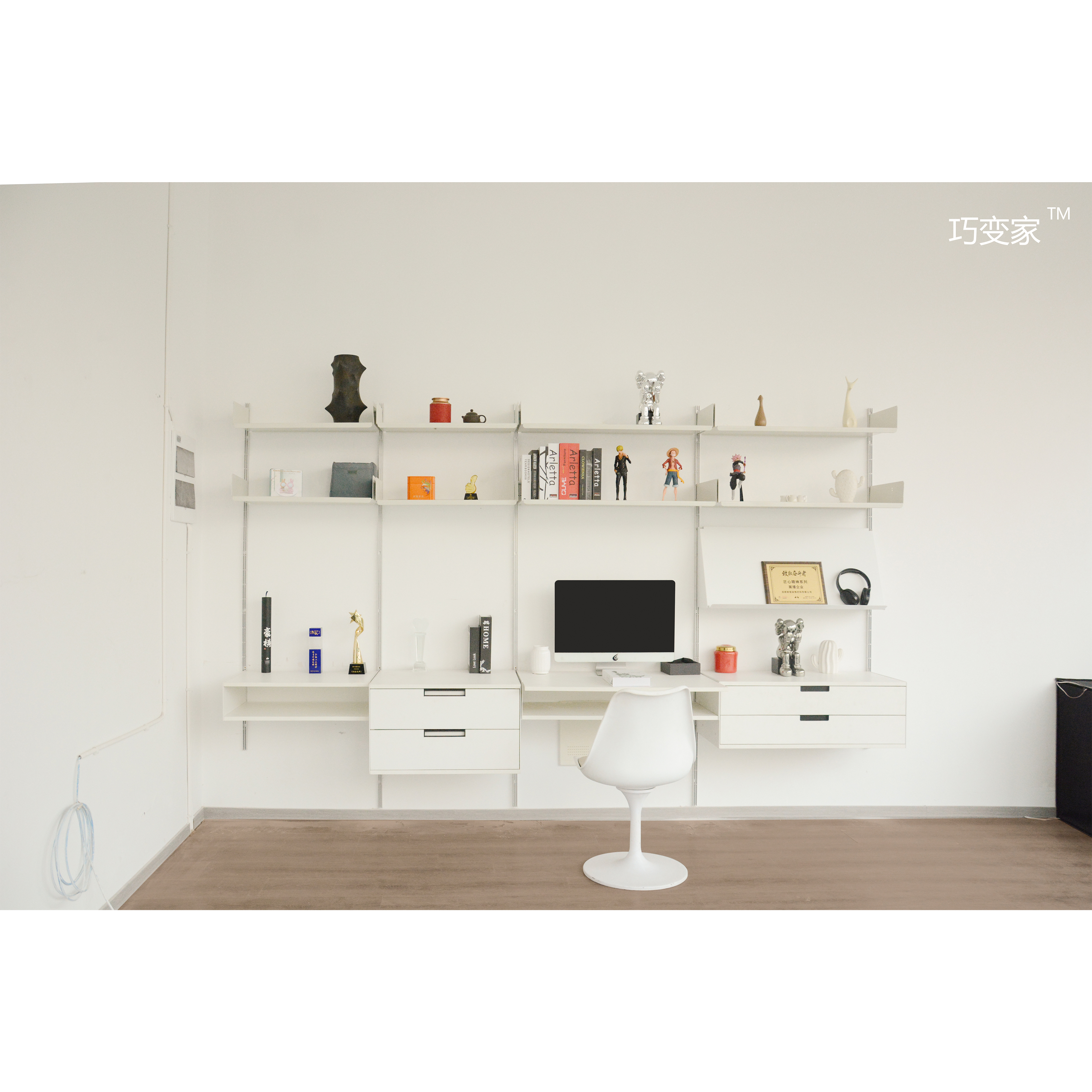 Metal Detachable Storage Rack Suitable for Assembling Living Room Multi-Room Use