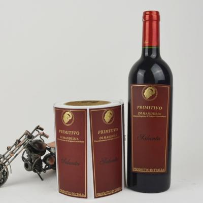 Personalized Printable Wine Bottle Labels Customized Size ISO 9001 Approved