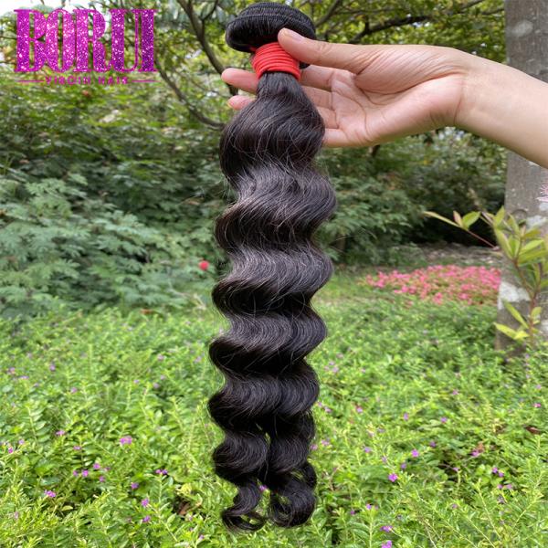 Narural Wave Virgin Peruvian Hair , 100% Virgin Human Hair No Tangling