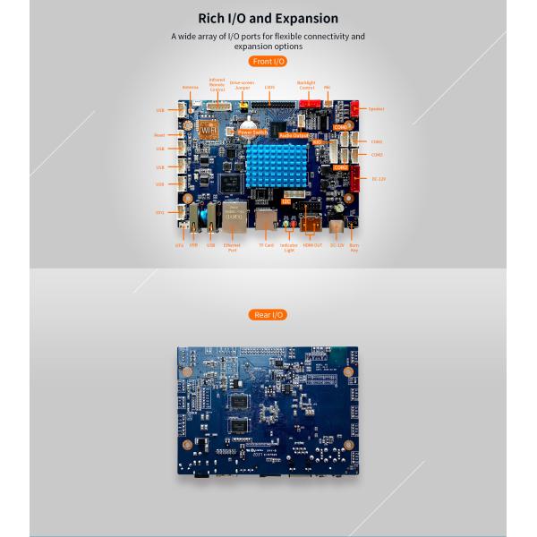 M2 Smart Commercial Display Board Infrared receiving interface EMC FCC, CE, ROHS